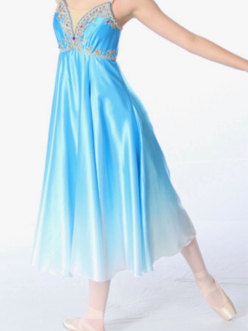 Blue Embellished Ballet Costume Romantic Clara Le Corsaire Fairytale